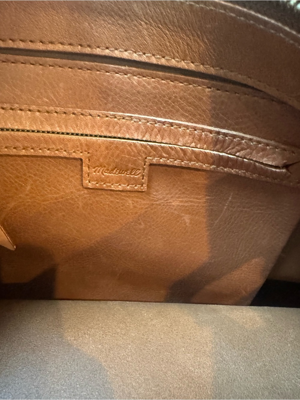 Madewell Brown Leather Tote with Adjustable Strap - Picture 2 of 6
